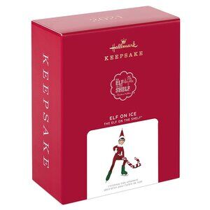 New! Elf on the Shelf Hallmark Keepsake Christmas Ornament 2021 Ice Skating